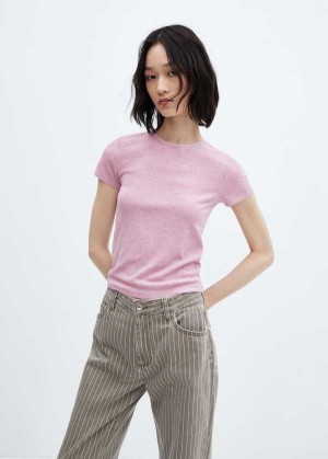 Mango Pletené Krátké-sleeve T-shirt | MNG-25041