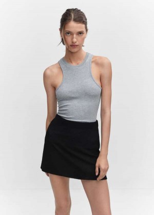 Mango Pletené Miniskirt | MNG-24041