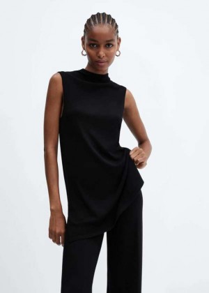 Mango Pletené Top With Side Slit | MNG-24886