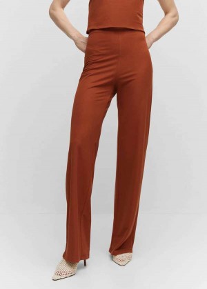 Mango Pletené Wideleg Pants | MNG-24404