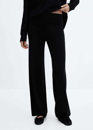 Mango Pletené Wideleg Pants | MNG-24474