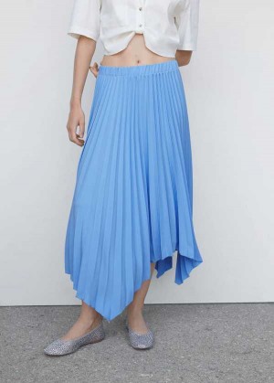 Mango Plisovaný Asymmetric Skirt  | MNG-24148