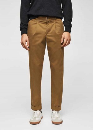 Mango Plisovaný Chinos | MNG-22471