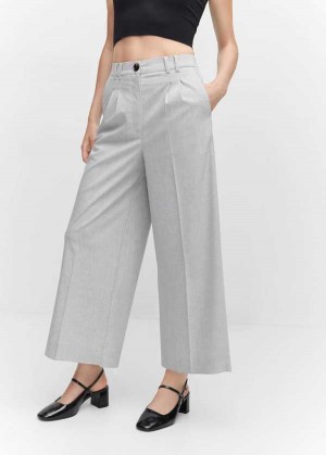 Mango Plisovaný Culottes Pants | MNG-24470