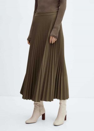 Mango Plisovaný Long Skirt | MNG-24237