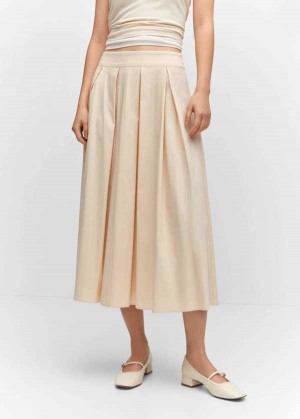 Mango Plisovaný Midi Skirt | MNG-24042