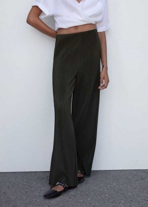 Mango Plisovaný Rovný Trousers | MNG-24331