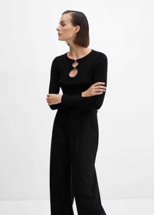 Mango Polo-neck Svetrové With Shoulder Pads | MNG-25545