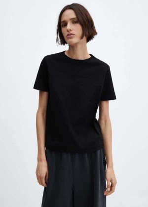 Mango Premium Bavlněné T-shirt | MNG-24958