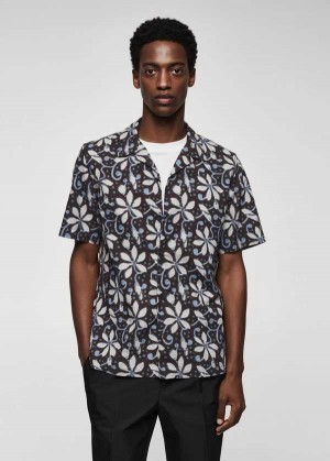 Mango Printed Bowling Shirt | MNG-22066