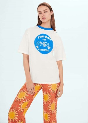 Mango Printed Oversize T-shirt | MNG-25026