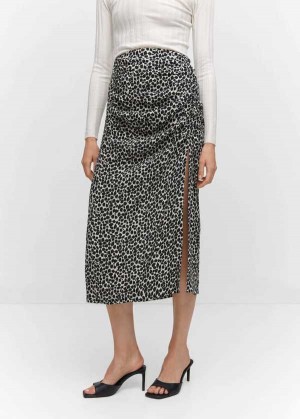 Mango Printed Skirt With Slit | MNG-24159