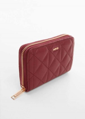 Mango Prošívaný Purse With Logo | MNG-23097