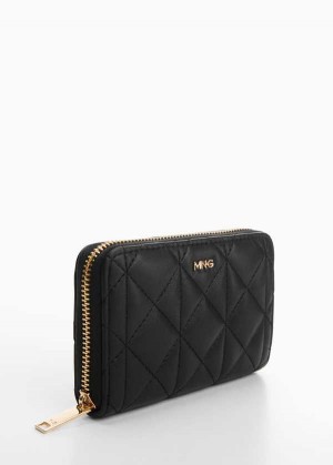 Mango Prošívaný Purse With Logo | MNG-23101