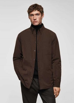 Mango Prošívaný Vody-repellent Overshirt | MNG-22589