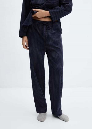 Mango Pruhovaný Bavlněné Pajama Pants | MNG-23704