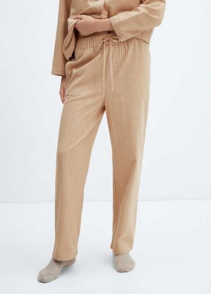 Mango Pruhovaný Bavlněné Pajama Pants | MNG-23664