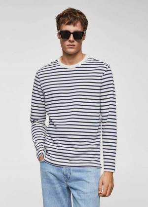 Mango Pruhovaný Long Sleeves T-shirt | MNG-21705