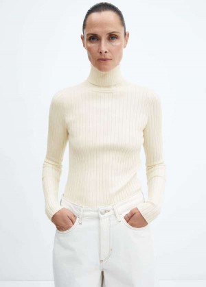 Mango Pruhovaný Polo-neck Svetrové | MNG-25630