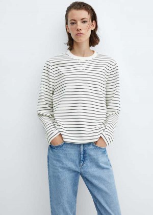 Mango Pruhovaný Sweatshirt | MNG-24646