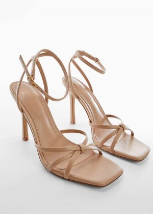 Mango Páskové Podpatku Sandals | MNG-23535