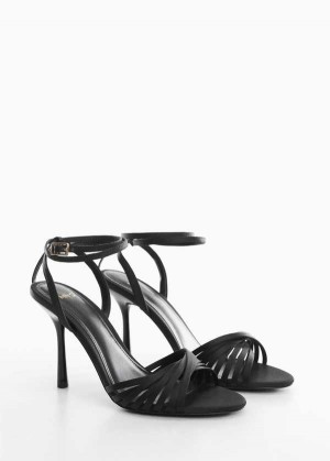 Mango Páskové Podpatku Sandals | MNG-23564