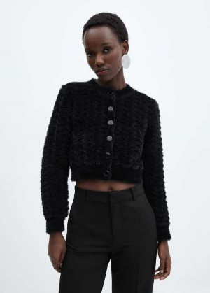 Mango Puffed-sleeved Vlna Cardigan | MNG-25650