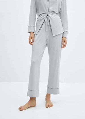 Mango Pyjama Trousers Piping | MNG-23743