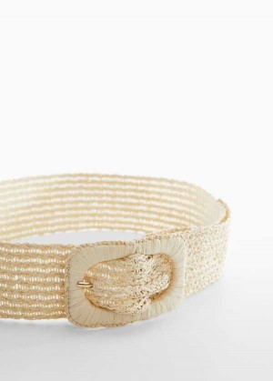 Mango Raffia Přezkou Belt | MNG-22974