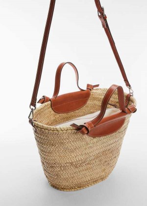 Mango Raffia Tote Bag | MNG-23281