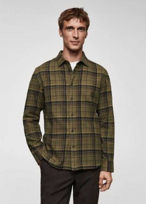 Mango Regular Fit Checked Flannel Shirt | MNG-22237