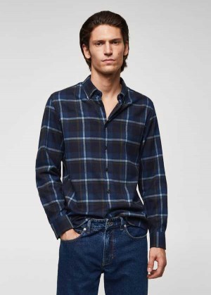 Mango Regular Fit Checked Flannel Shirt | MNG-22108