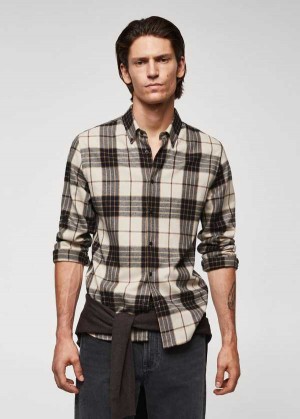 Mango Regular Fit Checked Flannel Shirt | MNG-22015