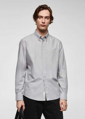 Mango Regular Fit Oxford Bavlněné Shirt | MNG-22201