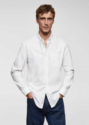 Mango Regular Fit Oxford Bavlněné Shirt | MNG-22199