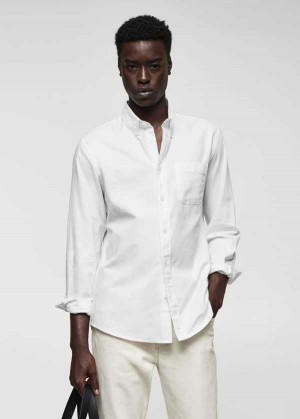 Mango Regular Fit Oxford Bavlněné Shirt | MNG-21963