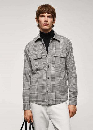 Mango Regular-fit Prince Of Wales Check Overshirt | MNG-21988