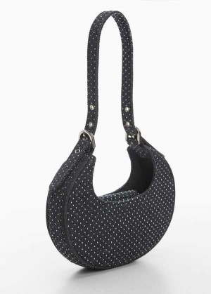 Mango Rigid Sparkly Denim Bag | MNG-23224