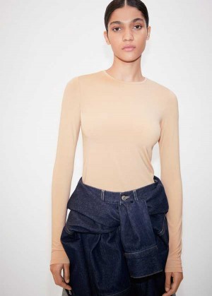 Mango Rounded Neck T-shirt | MNG-25109