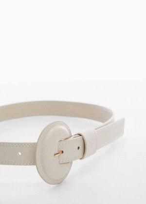 Mango Rounded Přezkou Belt | MNG-22958