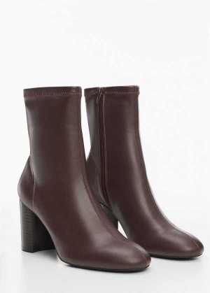 Mango Round-toe Podpatku Ankle Boots | MNG-23616