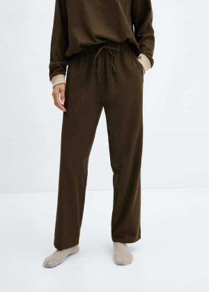 Mango Rovný Bavlněné Pants | MNG-24353