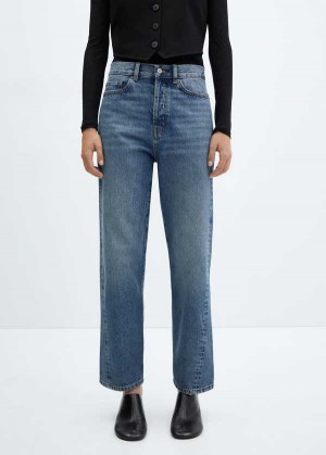 Mango Rovný Jeans With Forward Seams | MNG-23931