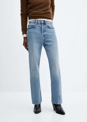 Mango Rovný Jeans With Forward Seams | MNG-23776