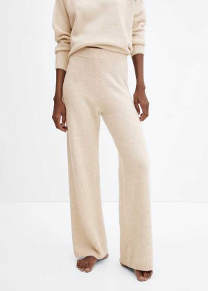 Mango Rovný Pletené Pants | MNG-23647