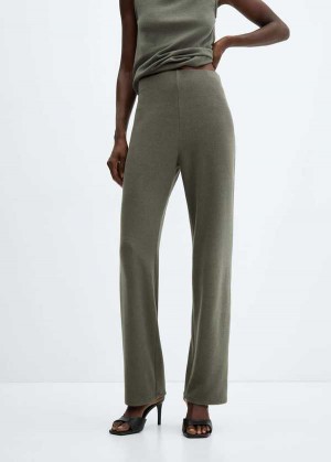 Mango Rovný Pletené Pants | MNG-24339