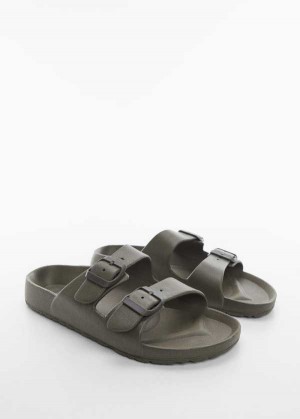 Mango Rubber Sandal With Přezkou | MNG-21307