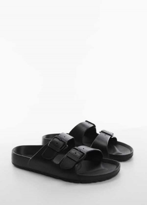 Mango Rubber Sandal With Přezkou | MNG-21306