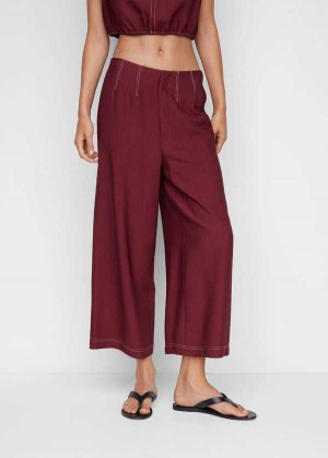 Mango Seam-detail Culotte Trousers | MNG-24376