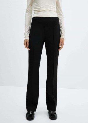 Mango Seam-detail Rovný-fit Trousers | MNG-24541